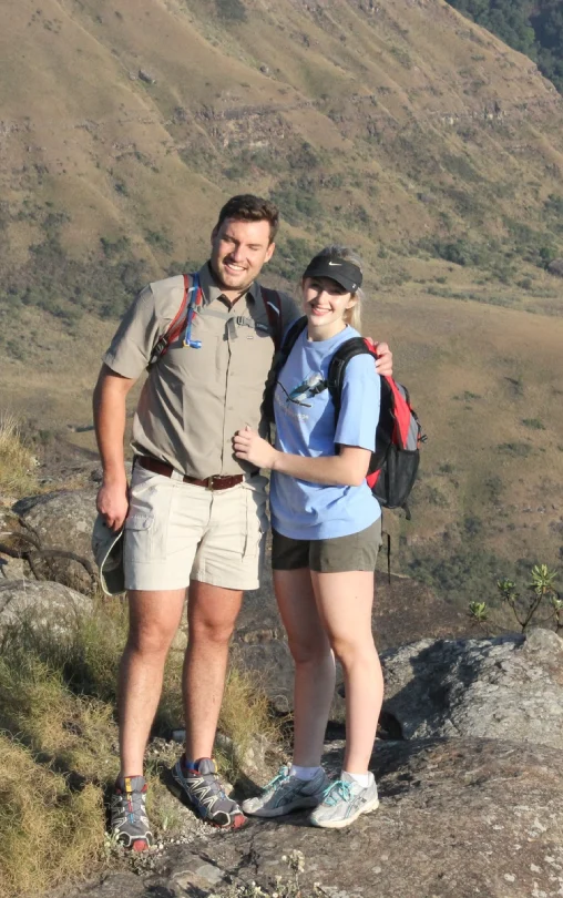 Rock wilderness walking mountain woman hiking